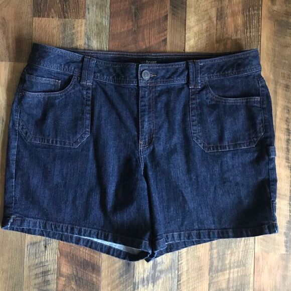Lane Bryant Jean Denim Shorts plus SZ 24 walking shorts - Picture 1 of 4